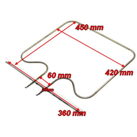 Résistance de sole four cuisinière Godin 00005308060041