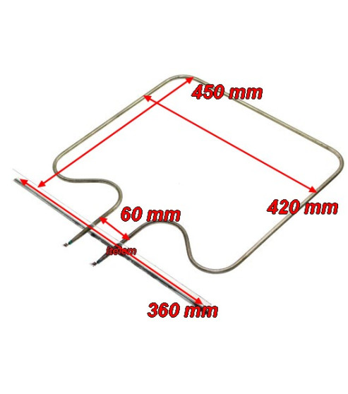 Résistance de sole four cuisinière Godin 00005308060041