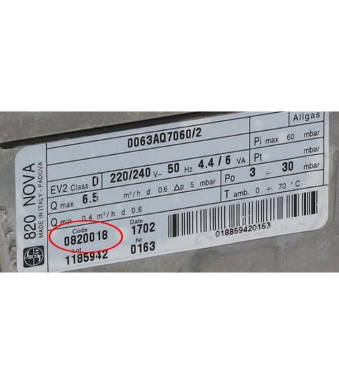 Thermostat vanne gaz SIT 0820018