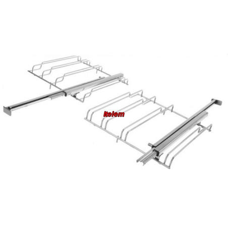 Grilles télescopiques droite gauche four Bosch Siemens 17006334