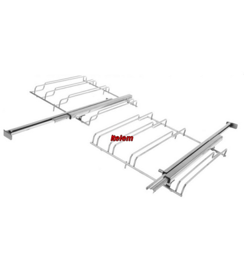 Grilles télescopiques droite gauche four Bosch Siemens 17006334