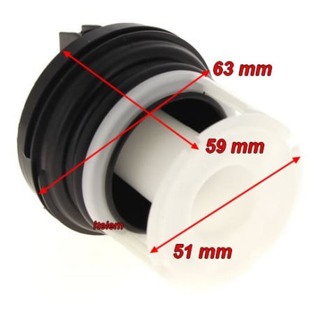 Bouchon pompe de vidange lave-linge Indésit C00297161