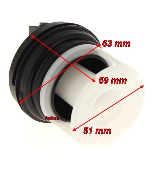 Bouchon pompe de vidange lave-linge Indésit C00297161