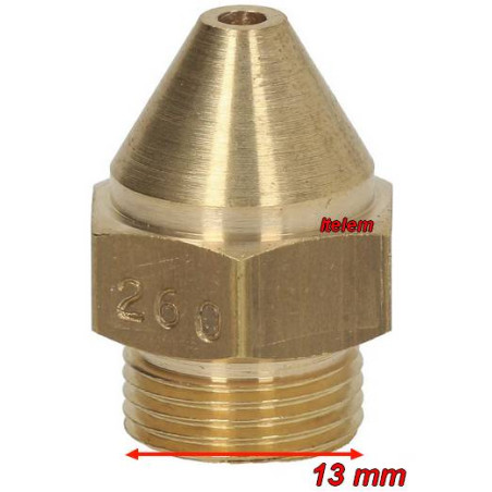 Injecteur gaz calibre 260 cuisinière Ambassade
