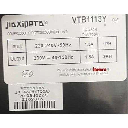 Module platine Inverter VTB1113Y réfrigérateur Haier 49056515