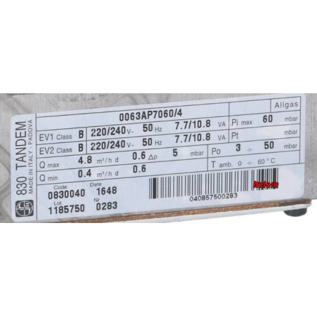 Vanne thermostat gaz sauteuse Alpeninox Sit 0.830.040