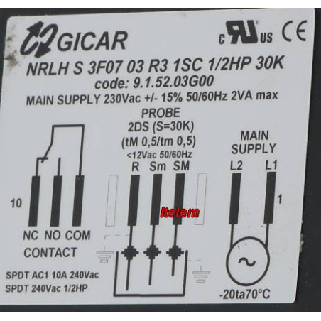 Relai de niveau R3/1SC/1/2HP/30K four Ambassade 9.1.52.03.G00