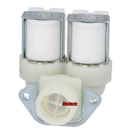 Électrovanne double voie sortie droite lave-linge Luxia 65042005