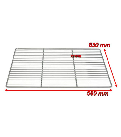 Grille chromée 560 mm x 530 mm fourneau Lacanche