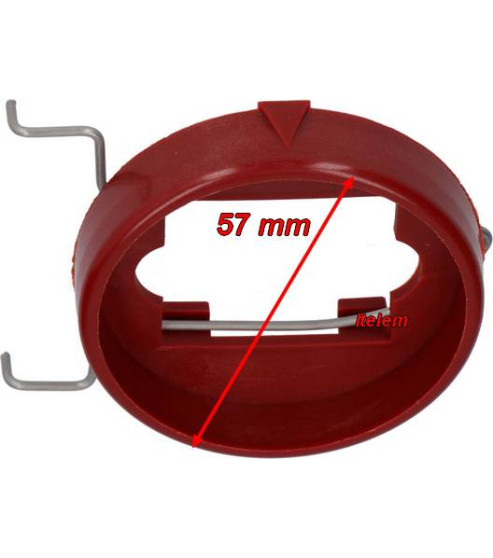 Collerette rouge pour manette four Ambassade Amatis 65043001
