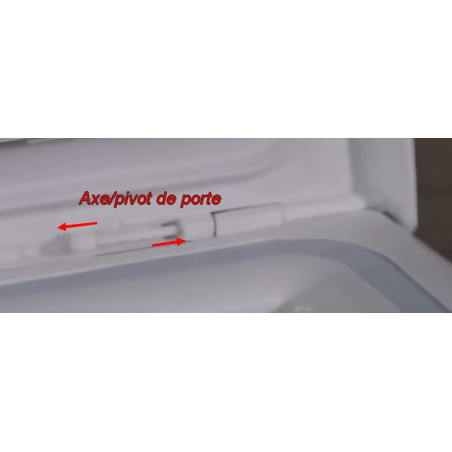 Axe de charnière de porte lave-linge Candy 49033811