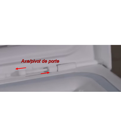 Axe de charnière de porte lave-linge Candy 49033811