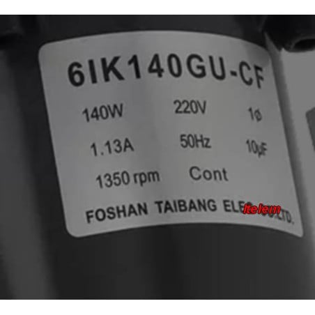 Moteur 6IK140GU-CF cuiseur sous vide fumoir Ayrking PT12345696