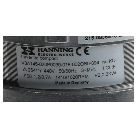 Moteur de chaleur tournante Hanning four Retigo AA11-0016
