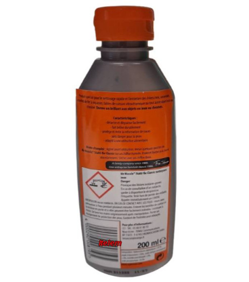 Crème nettoyante inox et chrome Stahl Fix hotte Bosch 00465041