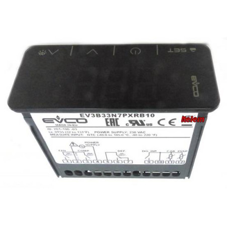 Thermostat Metro EVCO Modèle EV3B33N7PXRB10