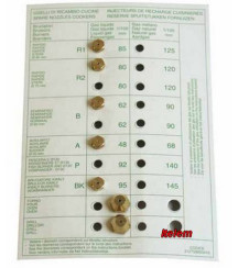 Kit injecteurs gaz butane piano cuisson Siltal
