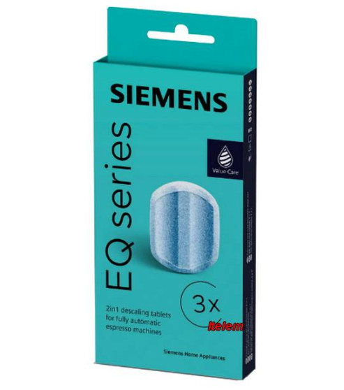 Pastilles détartrantes 2 en 1 machines à café Siemens 00312560