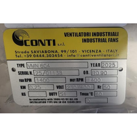 Moteur ventilateur Conti VMN604