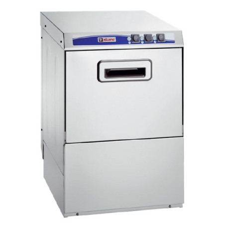 Lave-vaisselle professionnel Elframo BE50 vue extérieure porte fermée inox