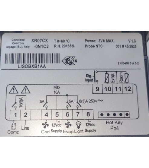 Thermostat armoire réfrigérée Gamko Dixell XR07CX