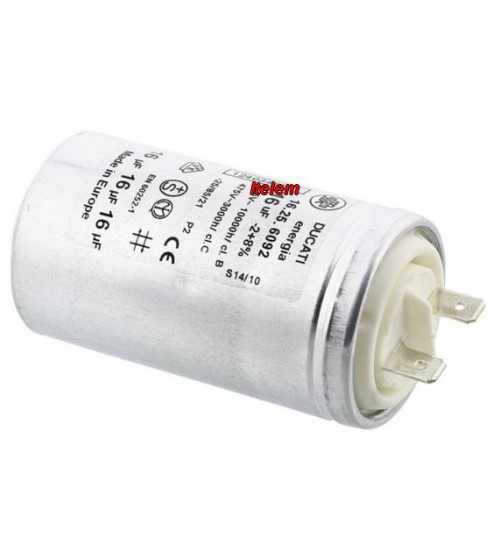 Condensateur de démarrage 16µF sèche-linge Electrolux 1240344125