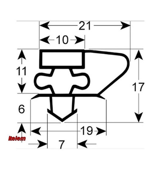 Joint de porte armoire réfrigérée Makro professional