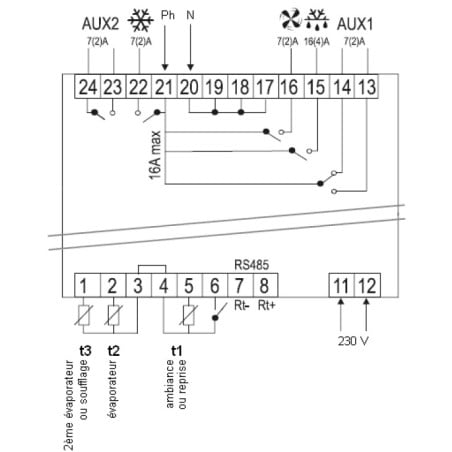 Schéma câblage MR55DR2301CA
