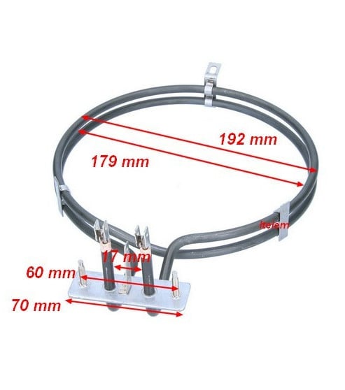 Résistance circulaire four De Dietrich 77X2277