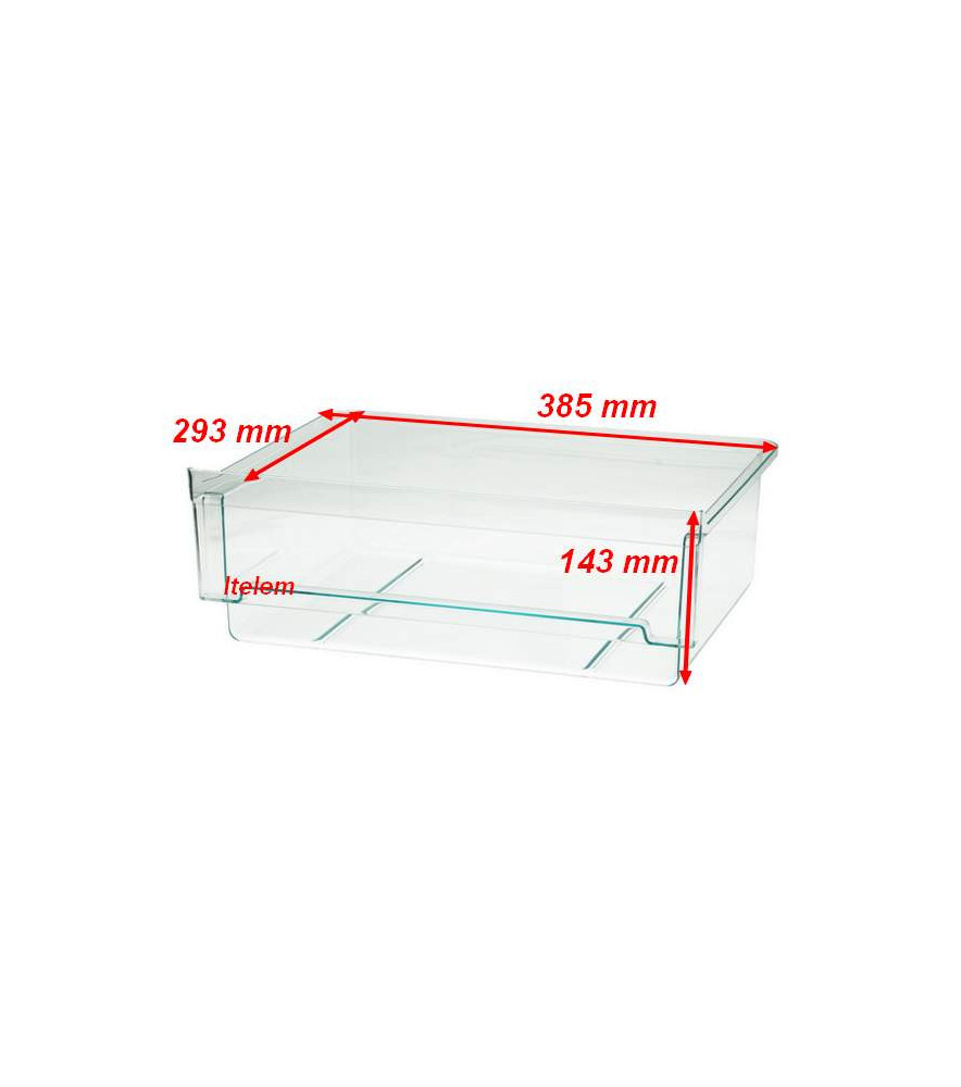 DL-pro Cache Tiroir Légumes 450x165 Mm - Compatible Réfrigérateurs Bosch, Siemens, Neff