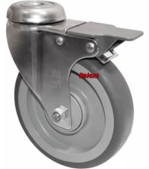 Roulette inox avec frein armoire de décontamination Bourgeat