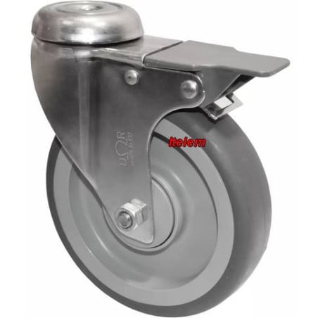 Roulette inox avec frein armoire de décontamination Bourgeat