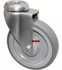 Roulette inox sans frein armoire de décontamination Bourgeat