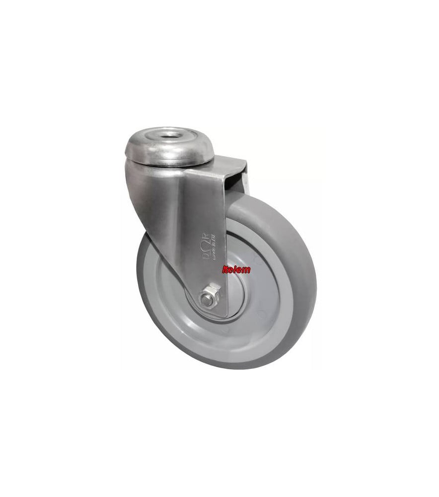 Roulette inox sans frein armoire de décontamination Bourgeat