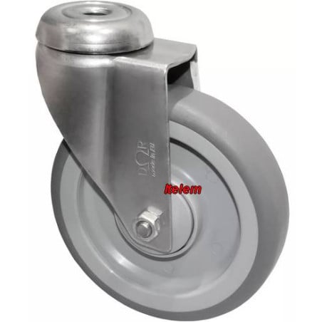 Roulette inox sans frein armoire de décontamination Bourgeat
