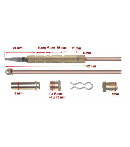 Kit thermocouple universel four Giga Emmepi