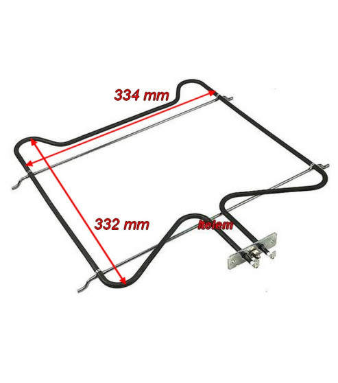 Résistance inférieure 1300W four La Germania Bertazzoni 606020