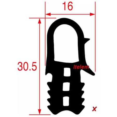 Joint de porte 610mm X 480 mm four Mkn 10012489