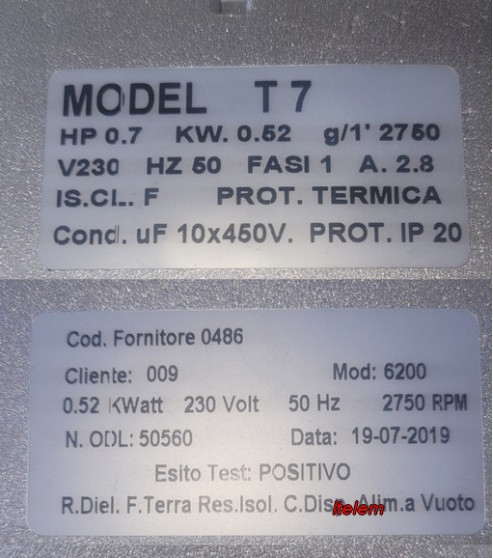 Pompe Olympia Modèle T7