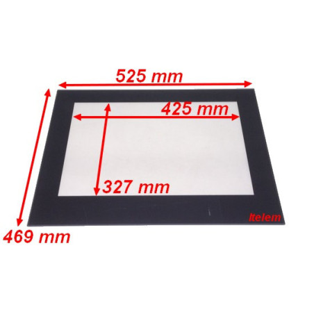Vitre intérieure porte four cuisinière Ariston C00274053