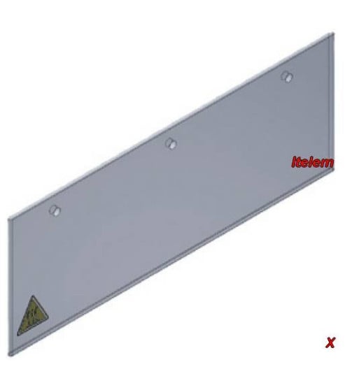 Vitre 616 x 190 x 8 mm four à pain de boulangerie Tronik Tagliavini