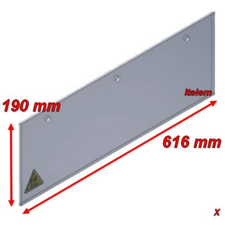 616 x 190 x 8 mm