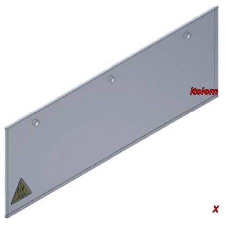 Vitre 616 x 225 x 8 mm four à pain de boulangerie Tronik Tagliavini