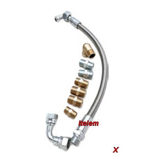 Flexible d'alimentation en eau pour buée avec raccords four à pain de boulangerie Tagliavini