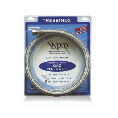 Tuyau 1.5m gaz naturel a visser 10 ans