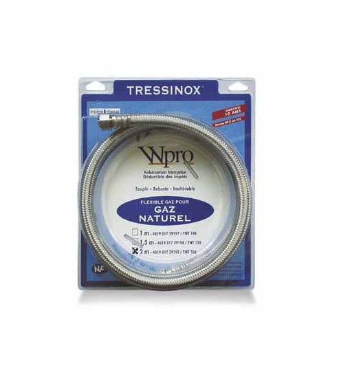 Tuyau 1.5m gaz naturel a visser 10 ans Tuyau 1.5m gaz naturel a visser 10 ans