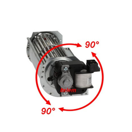 Ventilateur tangentiel moteur rotation 180 mm 60 mm