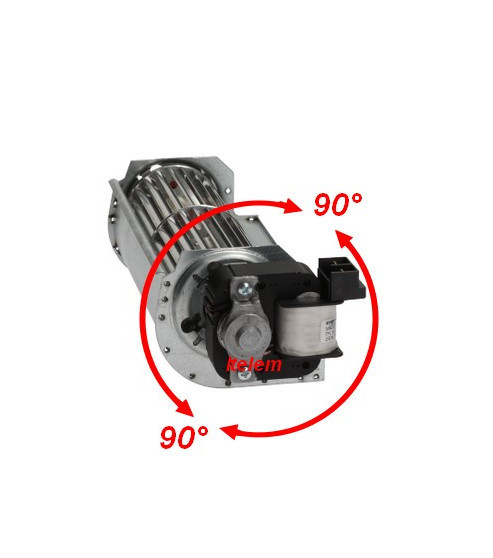 Ventilateur tangentiel moteur rotation 180 mm 60 mm