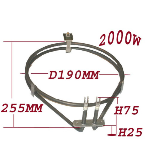 Résistance circulaire four Bosch 00435829