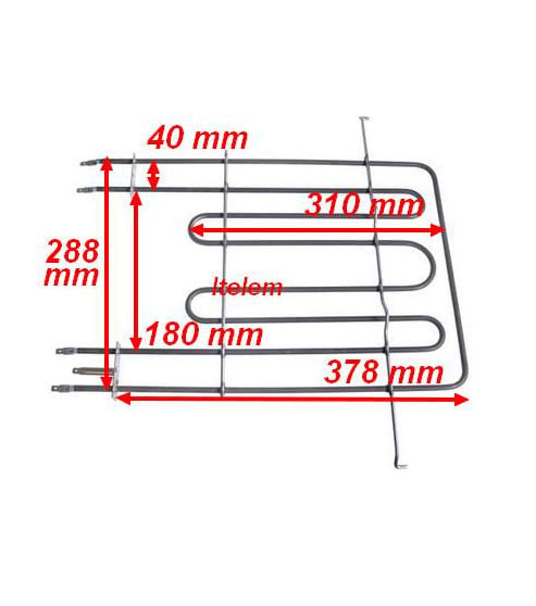 Resistance grill four Scholtes Ariston C00139836
